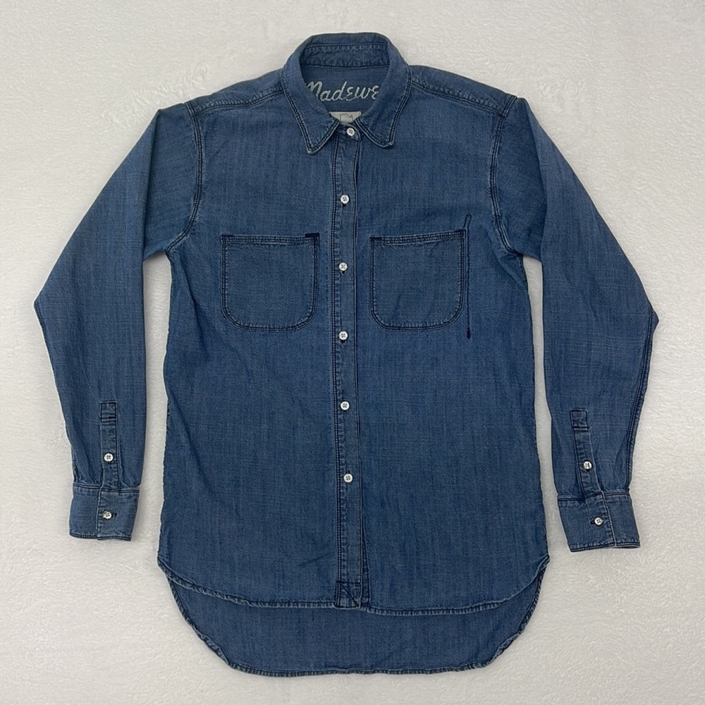 Madewell Women’s Denim Button Front‎ Shirt sz XS